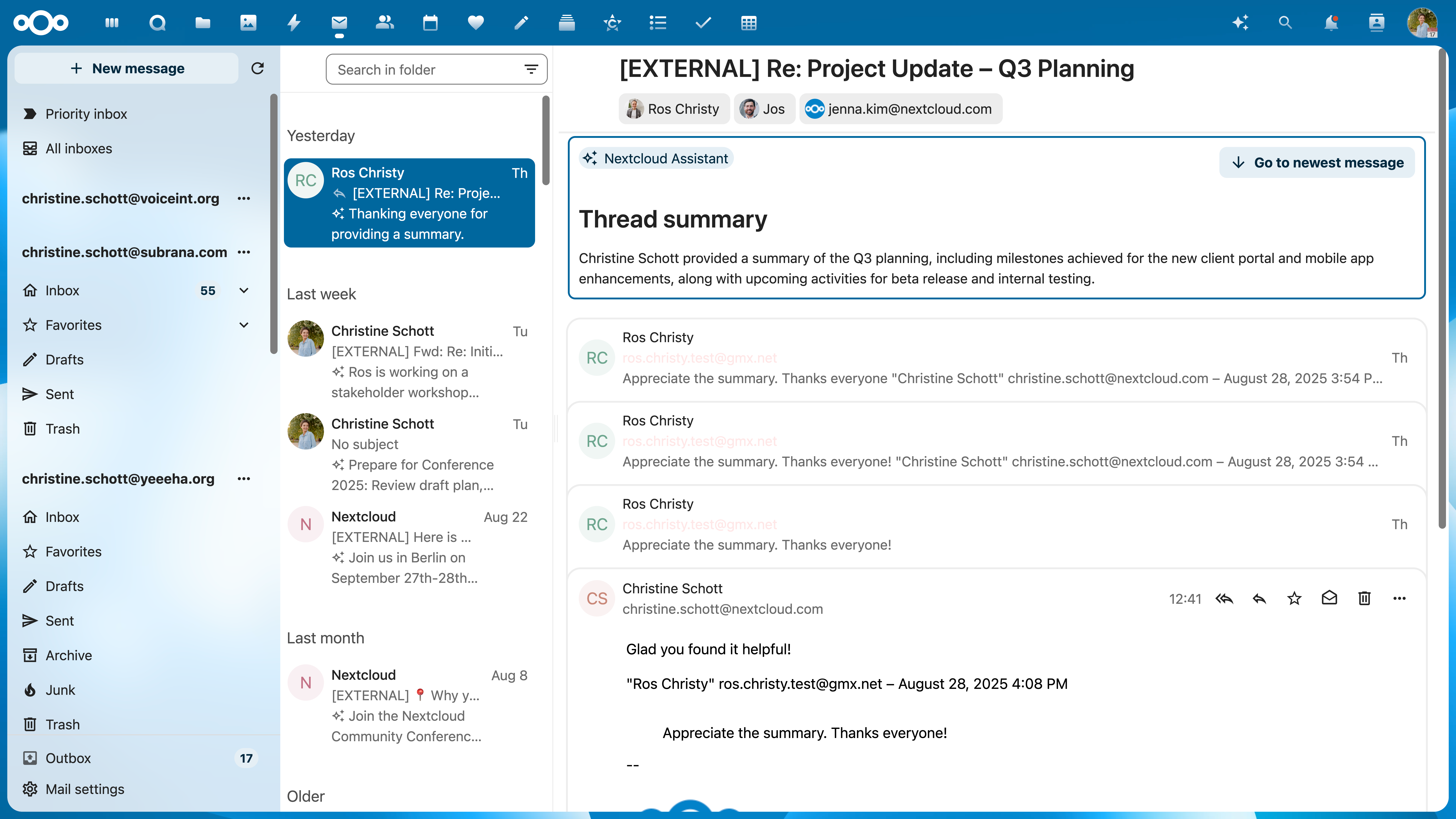 Nextcloud Groupware Phishing Detection (Web)