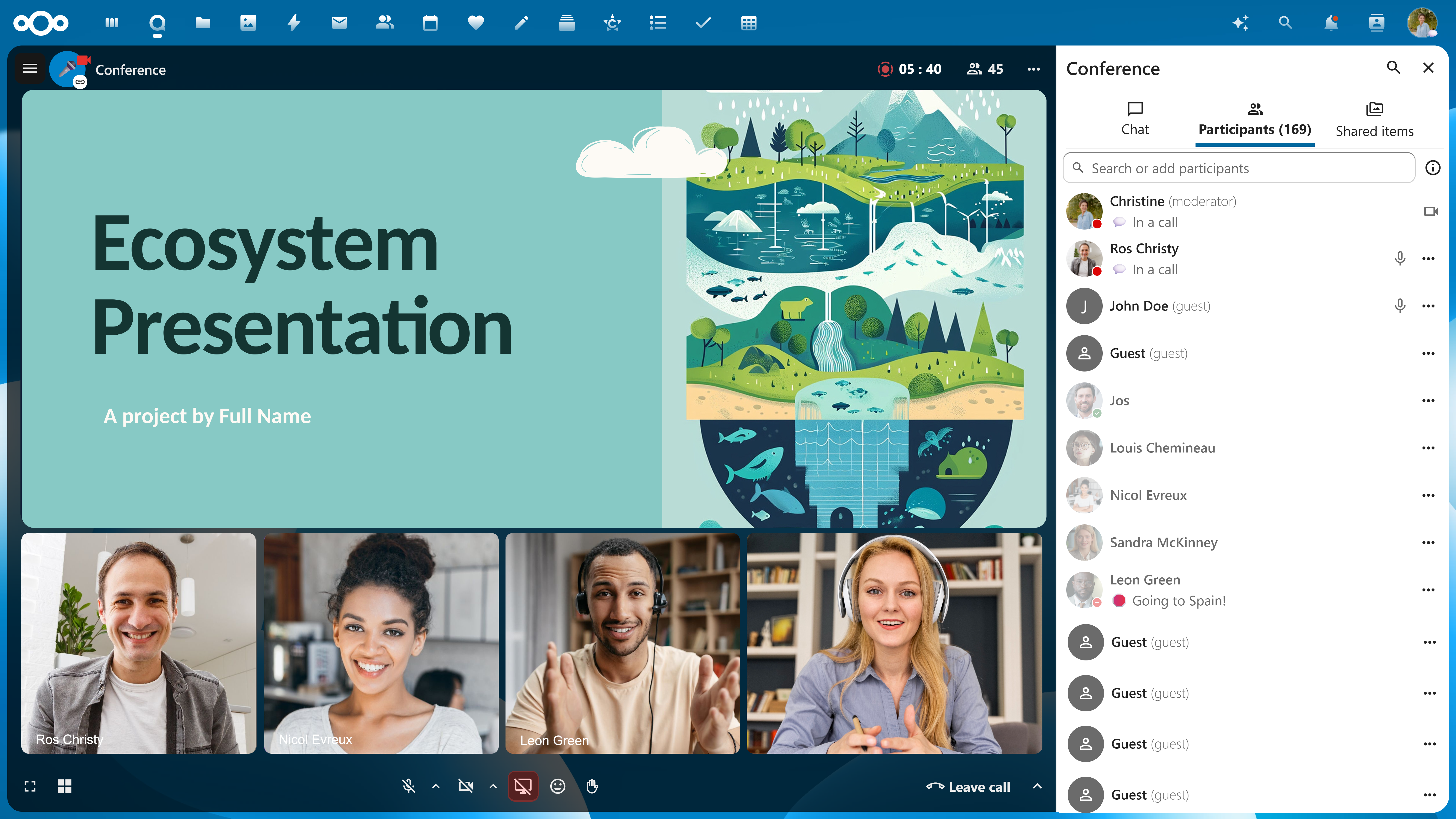 Nextcloud Talk Webinars (Web)